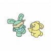 Bunnies at Play 10 Machine Embroidery Designs on multi-formatted CD - Image 2