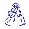 Outline Princess Machine Embroidery Designs - Image 3