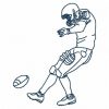 Bluework American Football 10 Machine Embroidery Designs - Image 3