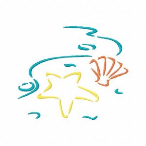 Outline Summer Time Set 1 10 Machine Embroidery Designs