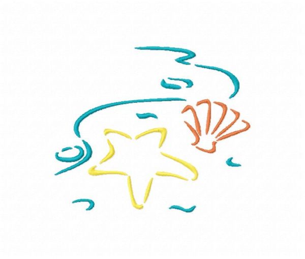 Outline Summer Time Set 1 10 Machine Embroidery Designs