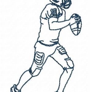 Bluework American Football 10 Machine Embroidery Designs