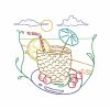 Outline Summer Time Set 2 10 Machine Embroidery Designs - Image 9