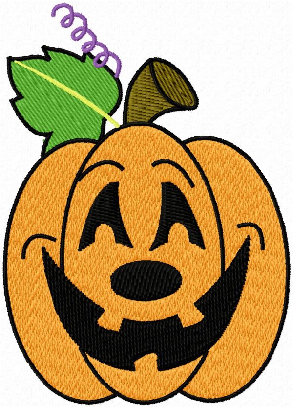 Happy Halloween 9 Machine Embroidery Designs with 4 Pumpkin Appliques
