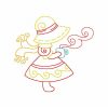 Winter Sunbonnets 10 Machine Embroidery Designs - Image 5