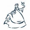 Outline Princess Machine Embroidery Designs - Image 5