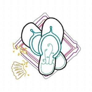 Outline Summer Time Set 2 10 Machine Embroidery Designs