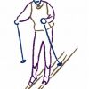 Outline Winter Sports 10 Machine Embroidery Designs - Image 7