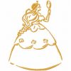Outline Princess Machine Embroidery Designs - Image 6