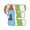 Baby Boy Alphabet Font 30 Machine Embroidery Designs - Image 7