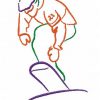 Outline Winter Sports 10 Machine Embroidery Designs - Image 6