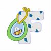 Baby Boy Alphabet Font 30 Machine Embroidery Designs - Image 8