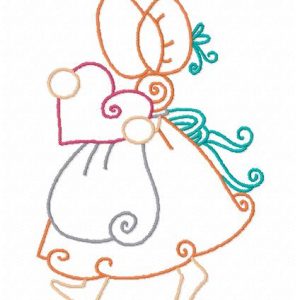 Colorline Valentine Sunbonnets 10 Embroidery Designs