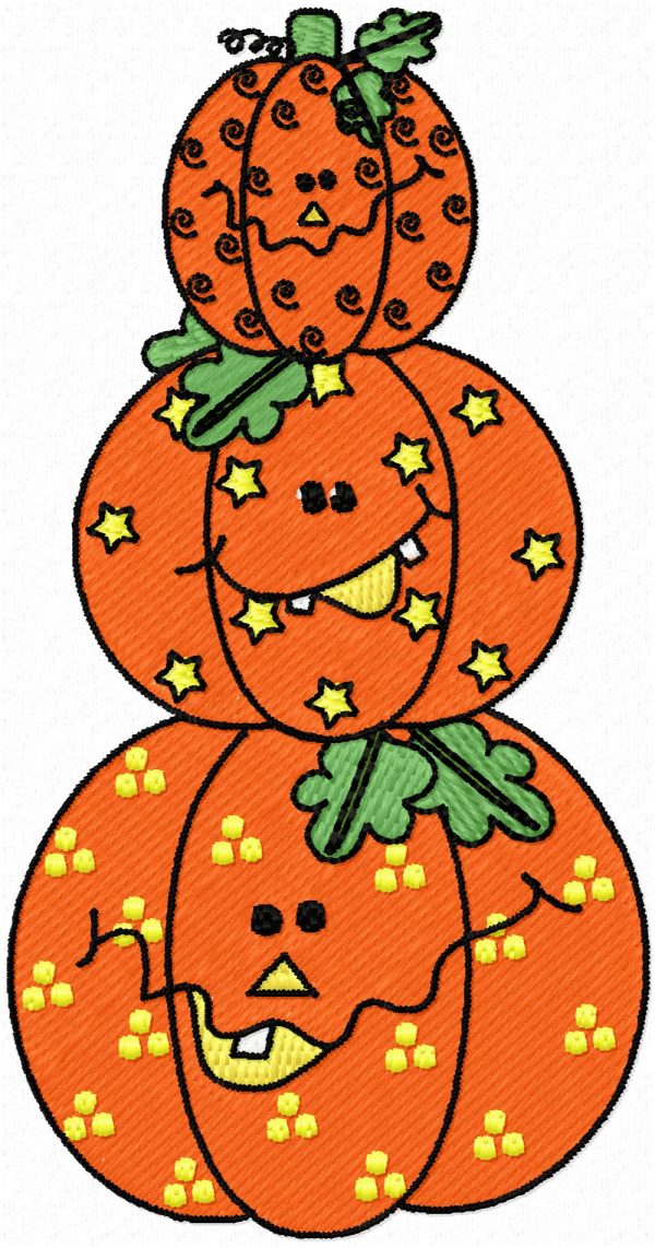 Pumpkins for Halloween 10 Embroidery Designs