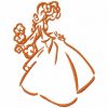Outline Princess Machine Embroidery Designs - Image 10