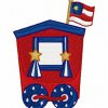 Patriotic Train 15 Machine Embroidery Designs - Image 10