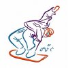 Outline Winter Sports 10 Machine Embroidery Designs - Image 2
