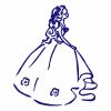 Outline Princess Machine Embroidery Designs - Image 11