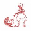 Thanksgiving Sunbonnets 10 Machine Embroidery Designs on CD multi-format - Image 10