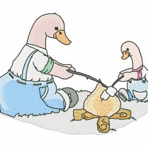 Father & Son Geese 10 Embroidery Designs