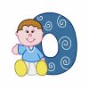 Baby Boy Alphabet Font 30 Machine Embroidery Designs - Image 17