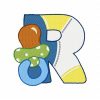 Baby Boy Alphabet Font 30 Machine Embroidery Designs - Image 20