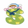 Baby Boy Alphabet Font 30 Machine Embroidery Designs - Image 21