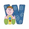 Baby Boy Alphabet Font 30 Machine Embroidery Designs - Image 25