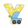 Baby Boy Alphabet Font 30 Machine Embroidery Designs - Image 27