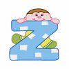 Baby Boy Alphabet Font 30 Machine Embroidery Designs - Image 28