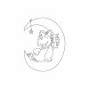 Bluework Sleeping Time Chicks Machine Embroidery Designs - Image 11