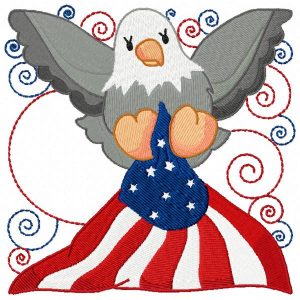 Patriotic Friends Blocks 10 Machine Embroidery Designs