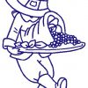 Bluework Thanksgiving Kids 10 Machine Embroidery Designs - Image 3