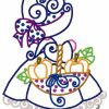 Curly Thanksgiving Sunbonnets 10 Embroidery Designs - Image 2