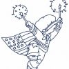 Patriotic Sunbonnets Outline 10 Machine Embroidery Designs - Image 3