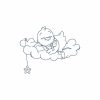 Bluework Sleeping Time Chicks Machine Embroidery Designs - Image 3