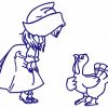 Bluework Thanksgiving Kids 10 Machine Embroidery Designs - Image 5