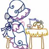 Curly Thanksgiving Sunbonnets 10 Embroidery Designs - Image 4