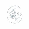 Bluework Sleeping Time Chicks Machine Embroidery Designs - Image 4