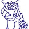 Bluework Thanksgiving Kids 10 Machine Embroidery Designs - Image 6