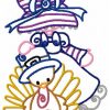 Curly Thanksgiving Sunbonnets 10 Embroidery Designs - Image 5
