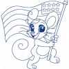 Patriotic Mice Outline 10 Machine Embroidery Designs - Image 6
