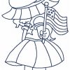 Patriotic Sunbonnets Outline 10 Machine Embroidery Designs - Image 8