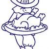 Bluework Thanksgiving Kids 10 Machine Embroidery Designs - Image 9
