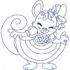 Patriotic Mice Outline 10 Machine Embroidery Designs - Image 9