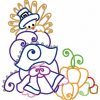 Curly Thanksgiving Sunbonnets 10 Embroidery Designs - Image 9