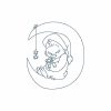 Bluework Sleeping Time Chicks Machine Embroidery Designs - Image 9