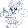 Patriotic Mice Outline 10 Machine Embroidery Designs - Image 10