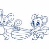 Patriotic Mice Outline 10 Machine Embroidery Designs - Image 11