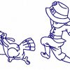 Bluework Thanksgiving Kids 10 Machine Embroidery Designs - Image 2